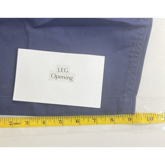 Womens Classic Fit Navy Cotton Pants Size 24T With Elastic Waist Pockets - Picture 8 of 13